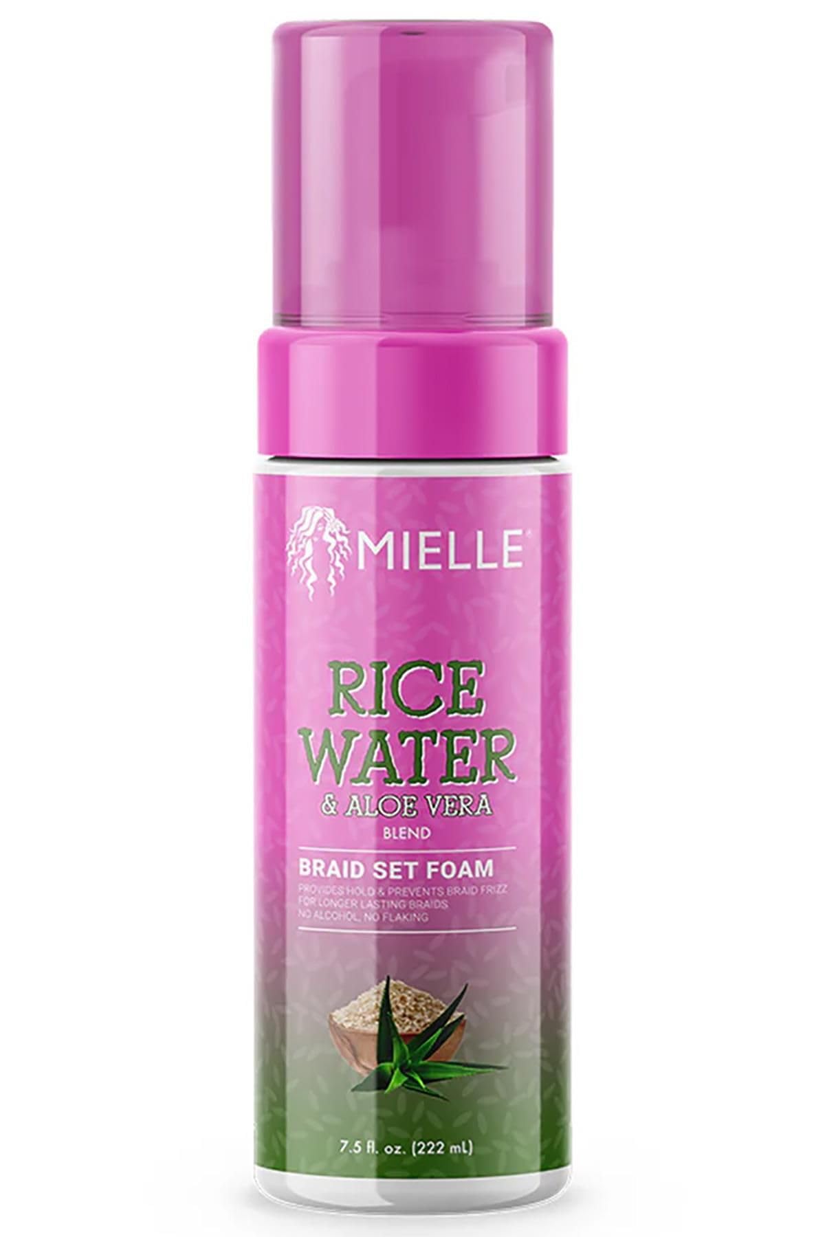Mielle Rice Water & Aloe Vera Blend Braid Set Foam 7.5 FL Oz (Pack of 2) Beauty & Personal Care Mielle Organics
