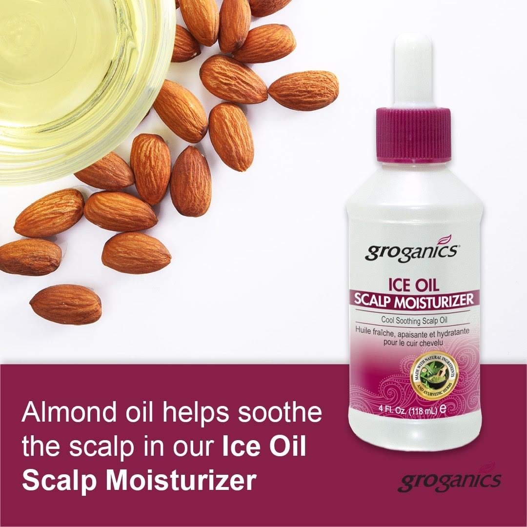 Groganics DHT Ice Oil Scalp Moisturizer, 4 Ounce (76083PUGRP1) Beauty & Personal Care Groganics