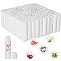DMSKY 100-Pack Lip Balm Bulk 5 Flavors with Vitamin E and 100% Coconut Oil, Lip Care Product, Moisturizing Lip Balm for dry cracked lips Beauty & Personal Care Dmsky