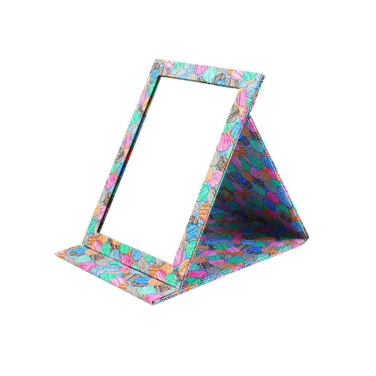 PNVXNUS Folding Travel Mirror - Crystal-Clear HD Vanity Mirror with Adjustable 90°/145° Stand, Ultra-Slim Leather-Covered Portable Makeup Mirror Beauty & Personal Care PNVXNUS