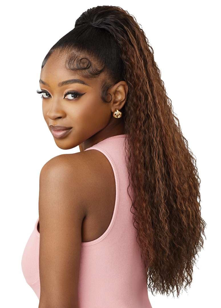 Outre Pretty Quick - Drawstring Pony - Viv (DR2/GINGER BROWN)
