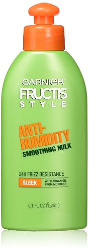 Garnier Fructis Style Anti-Humidity Smoothing Milk, All Hair Types, Sleek, 5.1 oz. (Packaging May Vary) Beauty & Personal Care Garnier Fructis