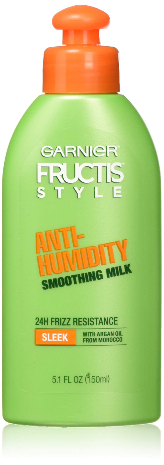 Garnier Fructis Style Anti-Humidity Smoothing Milk, All Hair Types, Sleek, 5.1 oz. (Packaging May Vary) Beauty & Personal Care Garnier Fructis
