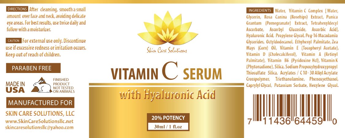 Cosmetics for women - VITAMIN C SERUM With Hyaluronic Acid - Face skin repair - 2 bottles Beauty & Personal Care SKIN CARE SOLUTIONS