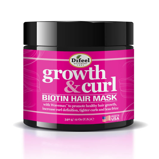 Difeel Growth and Curl Biotin Hair Mask 12 oz. - Hair Mask for Curly Hair Growth Beauty & Personal Care Difeel