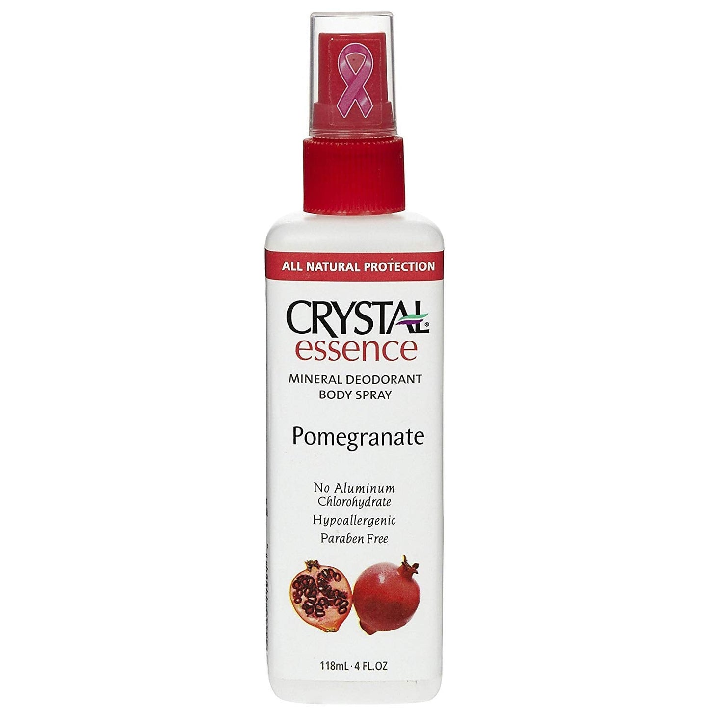 Crystal Essence Mineral Deodorant Body Spray, Pomegranate 4 oz (Pack of 5) Beauty and Personal Care Crystal Essence