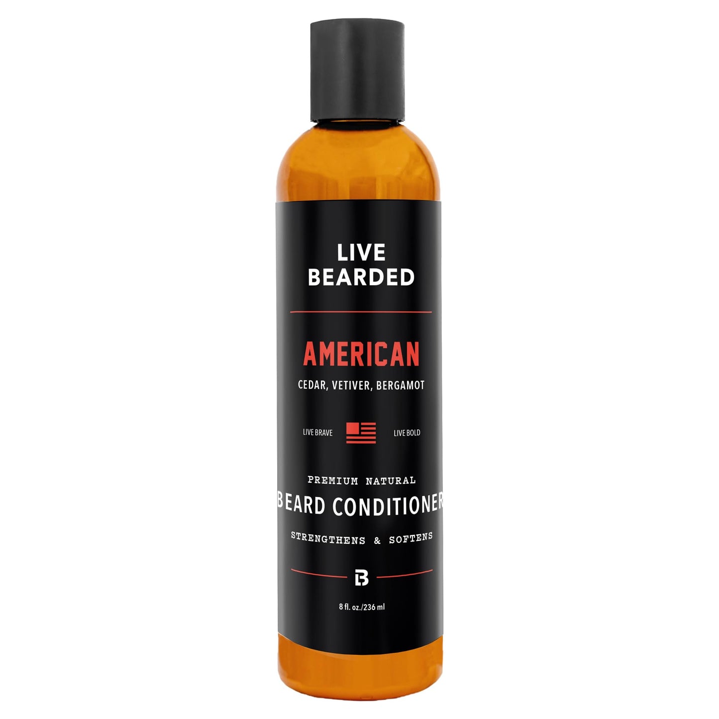Live Bearded® Beard Conditioner, American Scent, 8 fl oz Beauty and Personal Care Live Bearded