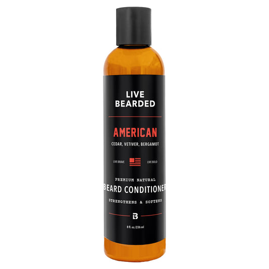 Live Bearded® Beard Conditioner, American Scent, 8 fl oz Beauty and Personal Care Live Bearded