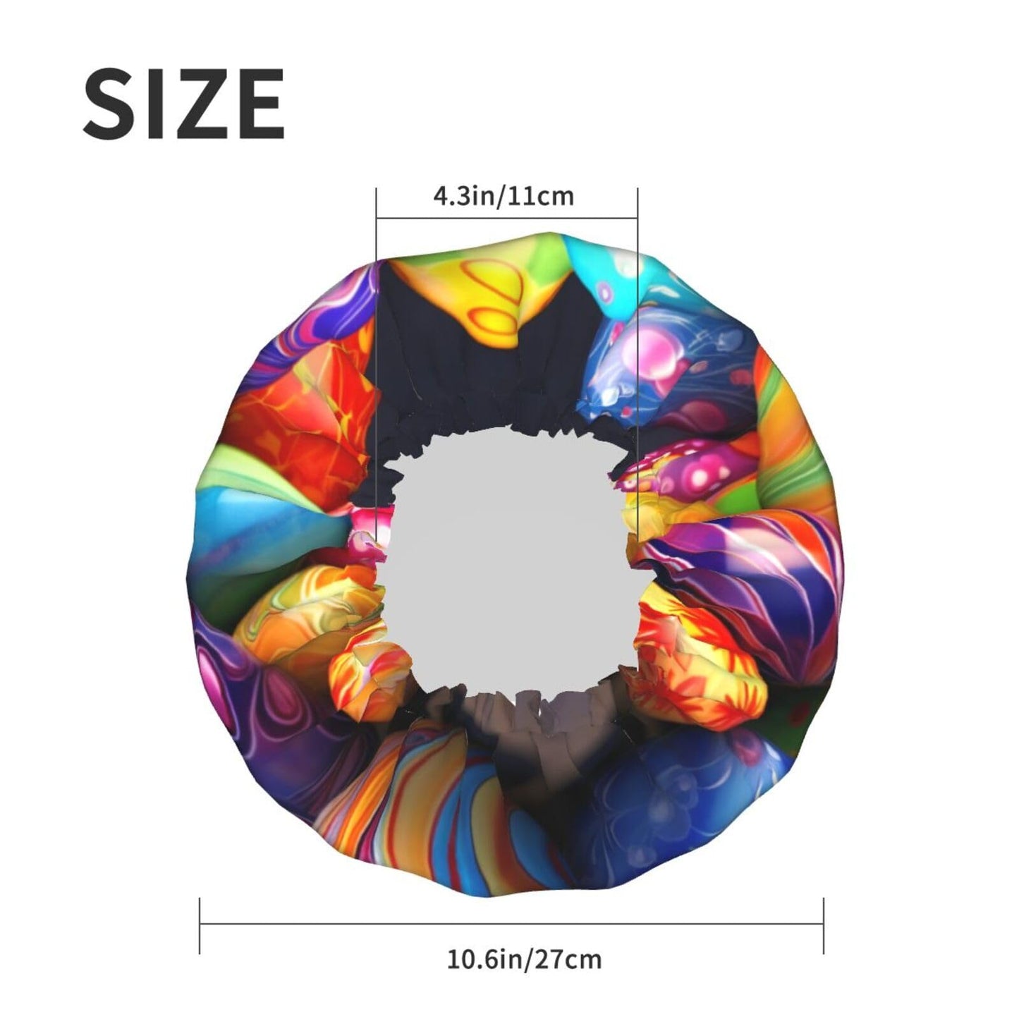 Easter Eggs Shower Cap for Women Men Large Reusable Shower Bonnet Double-Layer Waterproof Bath Caps Elastic Band Hair Hat for All Hairstyles Beauty and Personal Care BWLHJKE