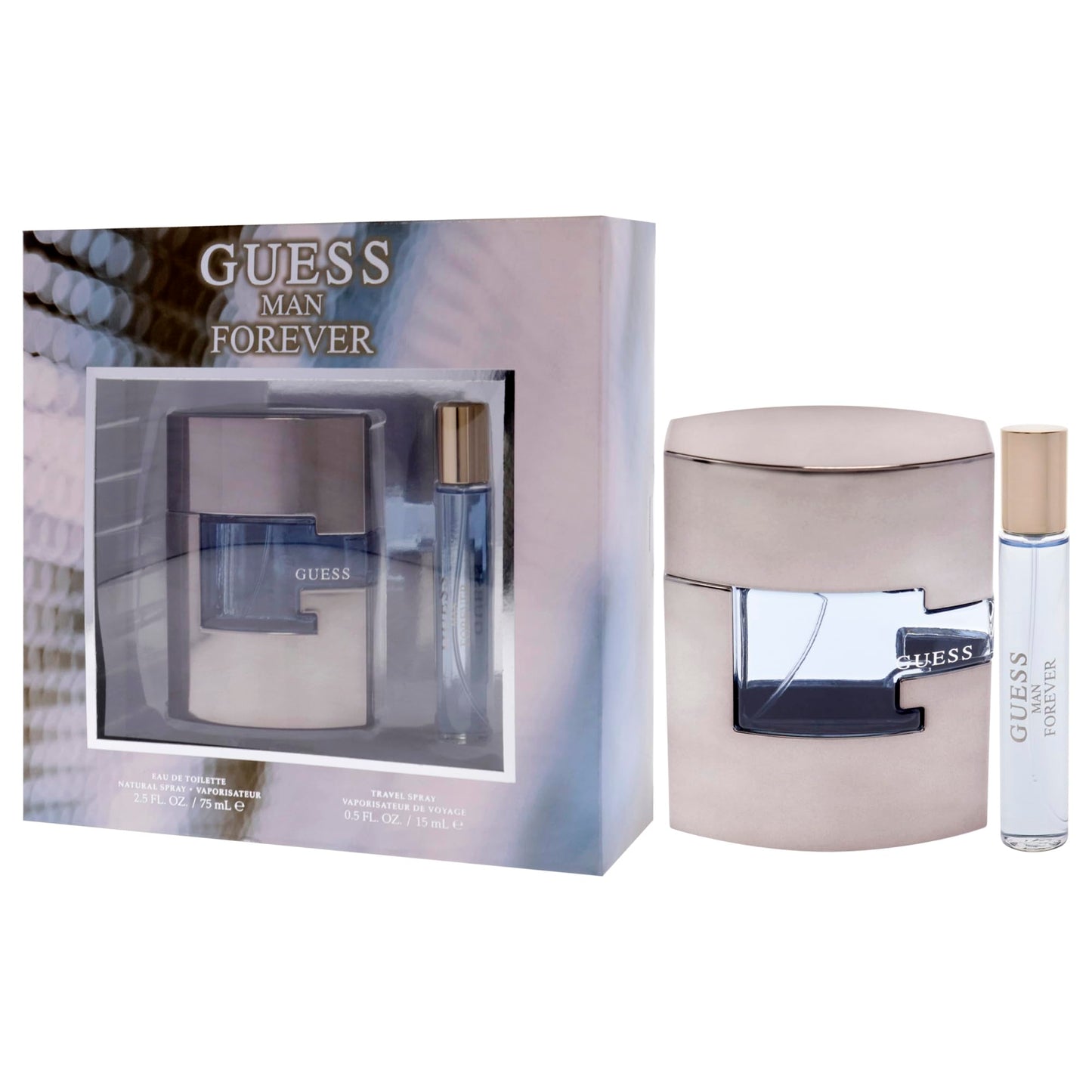 Guess Forever by Guess for Men - 2 Pc Gift Set 2.5oz EDT Spray, 0.5oz EDT Spray Beauty & Personal Care GUESS