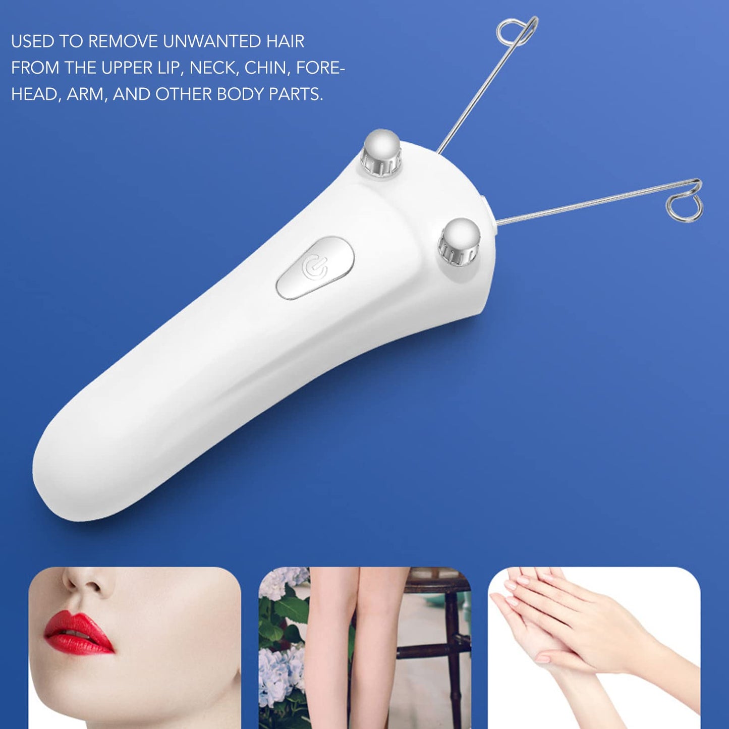 Threading Hair Removal for Women LED Light Electric Ladies Thread Hair Remover,Threader Machine Epilator for Fine Hairs on Face, Upper Lip, Arms Beauty and Personal Care Brrnoo