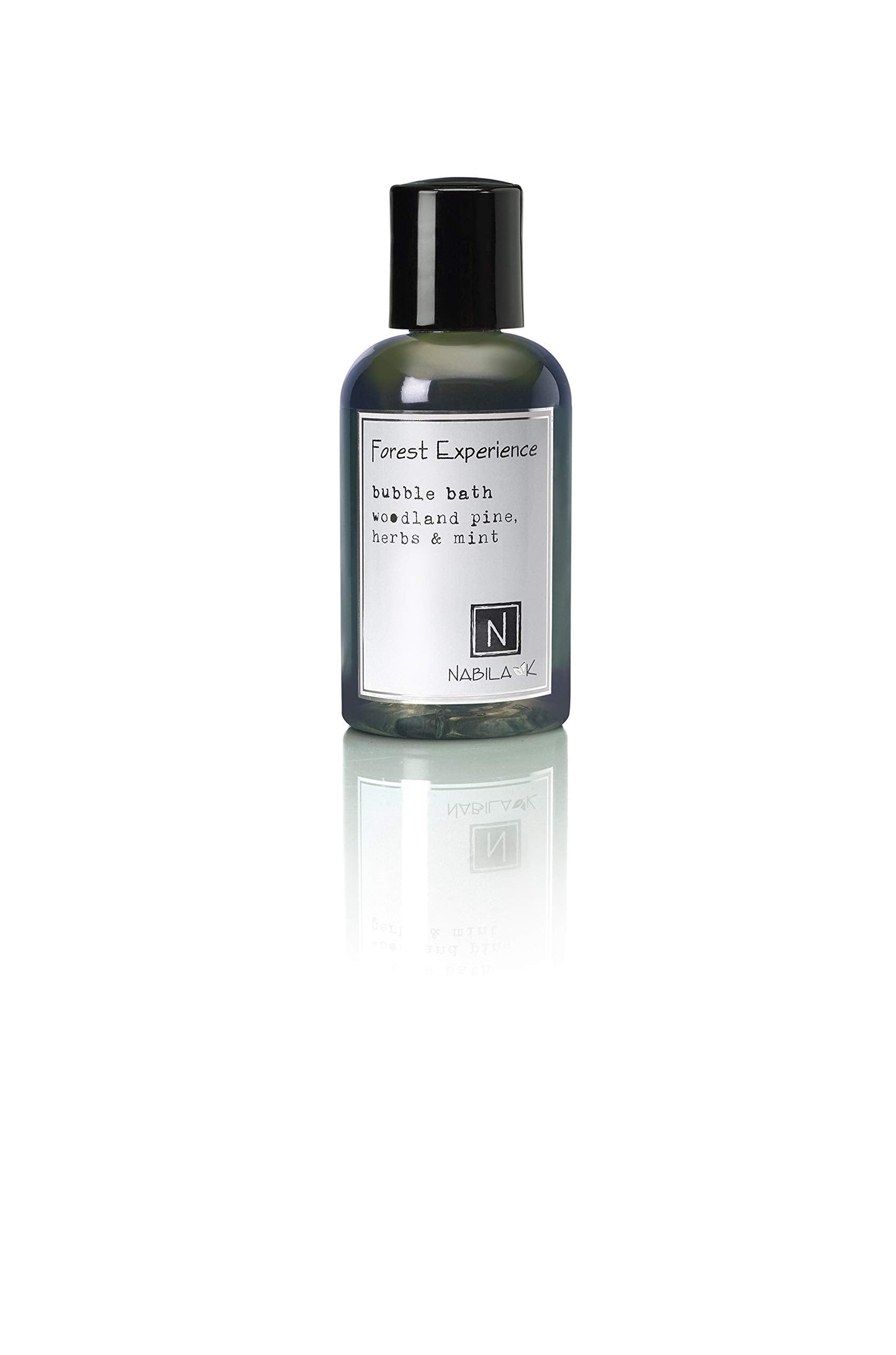 Nabila K Forest Experience Travel Size Bubble Bath with Pine, Herbs & Mint - Natural & Organic, Sulfate-Free, Tear-Free - Aromatherapy Bath Soak Beauty and Personal Care Nabila K