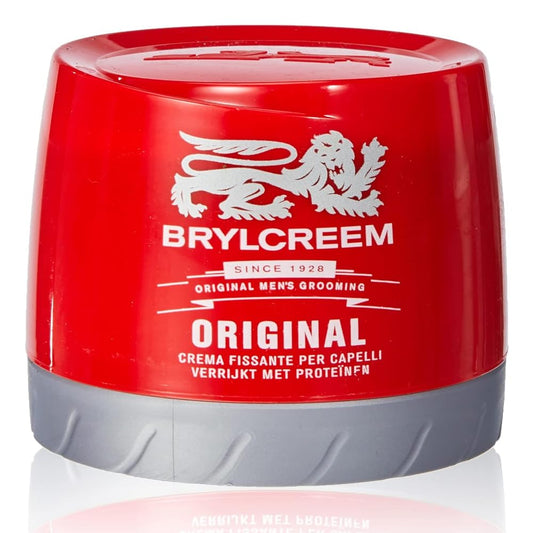 2x Brylcreem ORIGINAL LIGHT GLOSSY HOLD Mens Hair Styling Cream RED TUB 150ml by Brylcreem Beauty & Personal Care Brylcreem