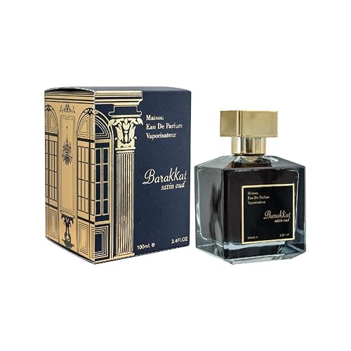 Youshah Perfumes Maison Barakkat Satin Oud by Fragrance World for Unisex - 3.4 oz EDP Spray Beauty & Personal Care Fragrance World