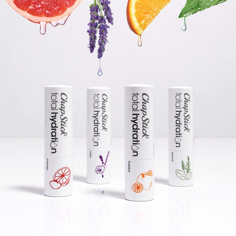 ChapStick Total Hydration Essential Oils Peace Lip Balm, Rosemary + Peppermint Lip Balm Tube, Lip Care - 0.12 Oz Beauty & Personal Care ChapStick