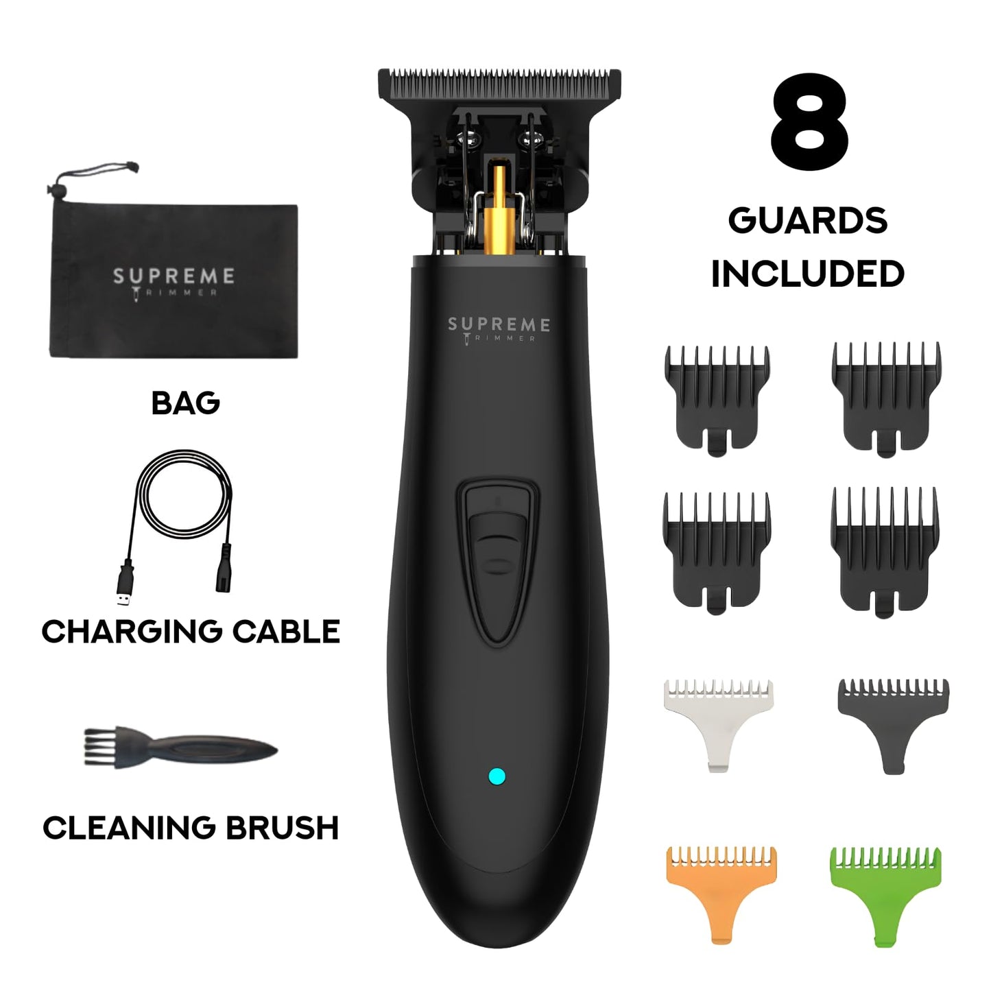 Supreme Trimmer Professional T Shaper - Cordless Hair & Beard Liner for Men - Low Noise, Precision Edger Clippers - Ideal for Sensitive Skin, Kids Beauty and Personal Care Supreme Trimmer