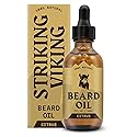 Striking Viking Citrus Beard Oil for Men - 2 Fl Oz, Citrus Scented - Moisturizing & Softening Formula With Jojoba, Argan & Tea Tree Oil Beauty & Personal Care Striking Viking