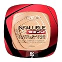 L'Oreal Paris Makeup Infallible Fresh Wear Foundation in a Powder, Up to 24H Wear, Waterproof, Linen, 0.31 oz. Beauty & Personal Care L'Oreal Paris