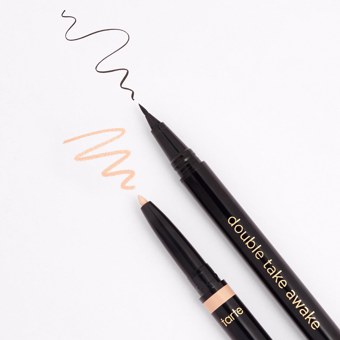 tarte double take awake micro liquid liner - 2-in-1 Amazonian Clay-Infused Eyeliner Pen for Bold, Wide-Awake looking Eyes, Longwear, Waterproof, Vegan Beauty & Personal Care tarte