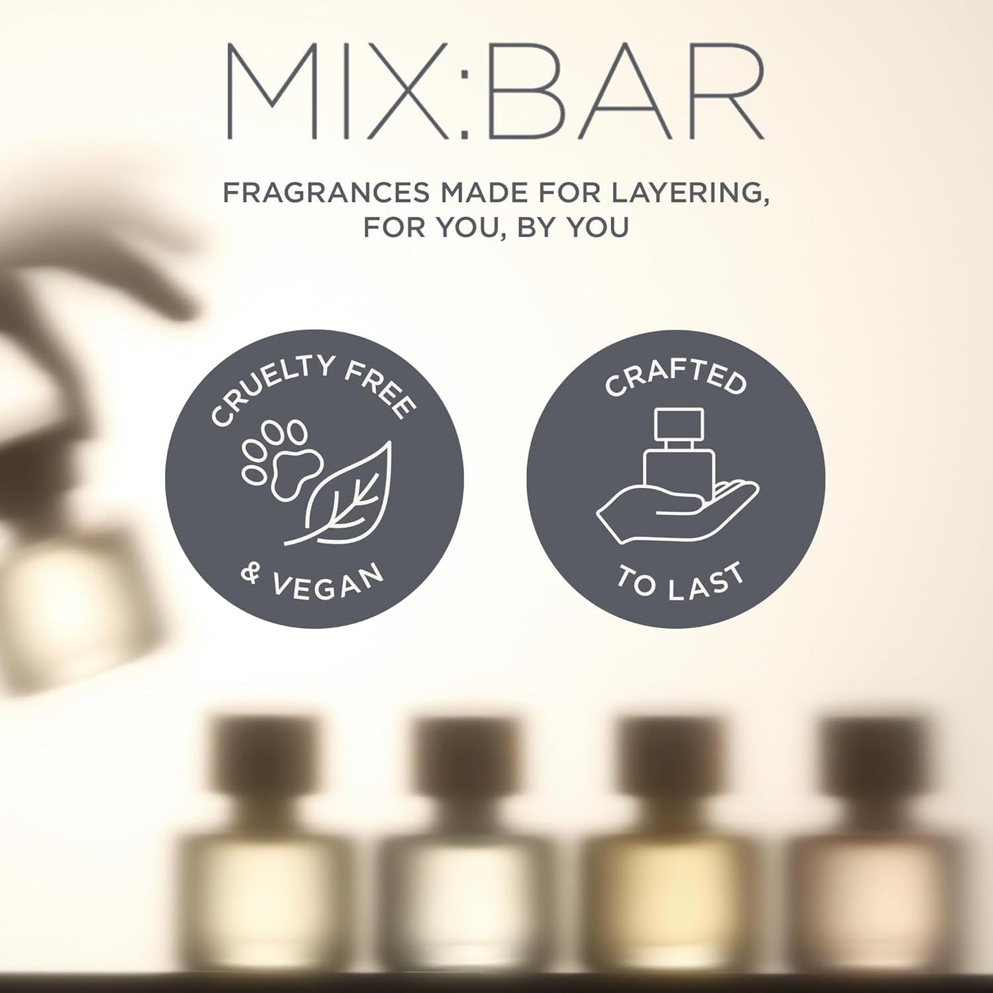 MIX:BAR Pear Blossom Hair + Body Mist, Bedroom Linen Spray - Notes of Pear, Petals, Apple, White Musk, Fruity Scent, 5oz Beauty & Personal Care MIX:BAR