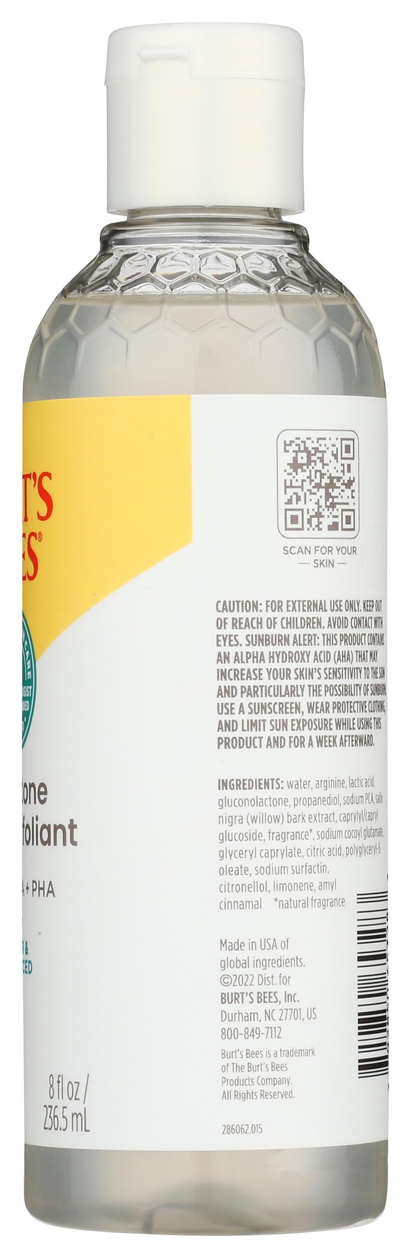 Burts Bees, Liquid Exfoliant Clear and Balanced Even Tone, 8 Fl Oz Beauty & Personal Care Burt's Bees