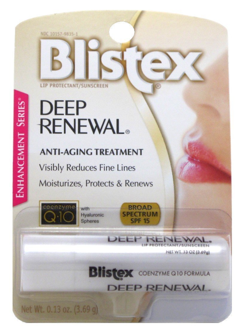 Blistex Deep Renewal Lip Protectant Sunscreen Balm, 0.13 Ounces (Value Pack of 11) Beauty & Personal Care Blistex