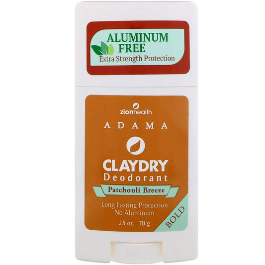 ClayDry Silk Deodorant Patchouli Breeze Zion Health 2.5 oz Stick Beauty and Personal Care Zion Health