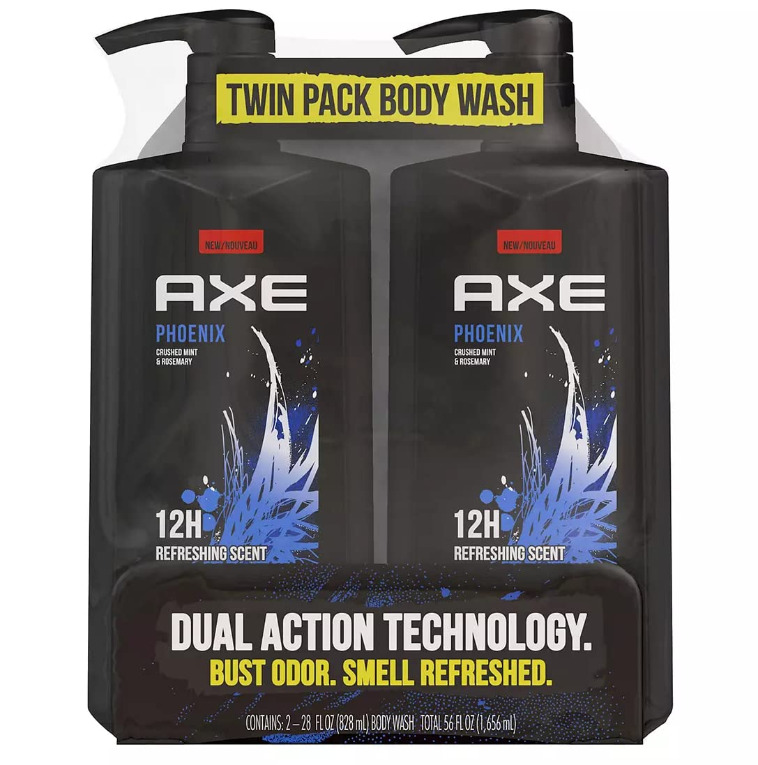 AXE Holiday Gift Bag for Men, Phoenix (28-Ounce, Pack of 2) Beauty & Personal Care AXE