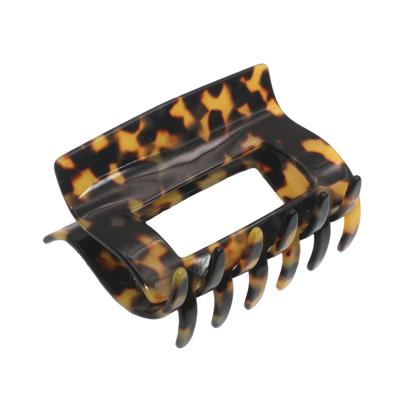 French Amie Geo Large Tokyo 3" Handmade Leopard Celluloid Strong Hold Jaw Hair Claw Clip Clamp Clutcher for Women and Girls, Made in France (Tokyo) Beauty & Personal Care French Amie