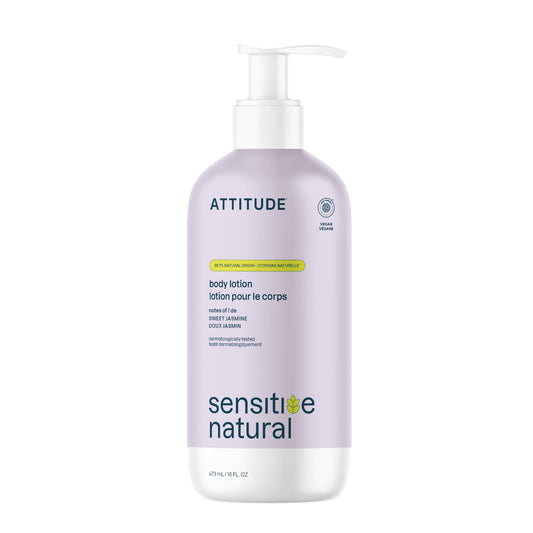 ATTITUDE Body Lotion for Sensitive Skin, EWG Verified, 98% Natural-Origin Moisturizer with Oat Extract, Vegan, Dermatologist-Tested, Hydrating Lotion Beauty & Personal Care BIO SPECTRA ATTITUDE