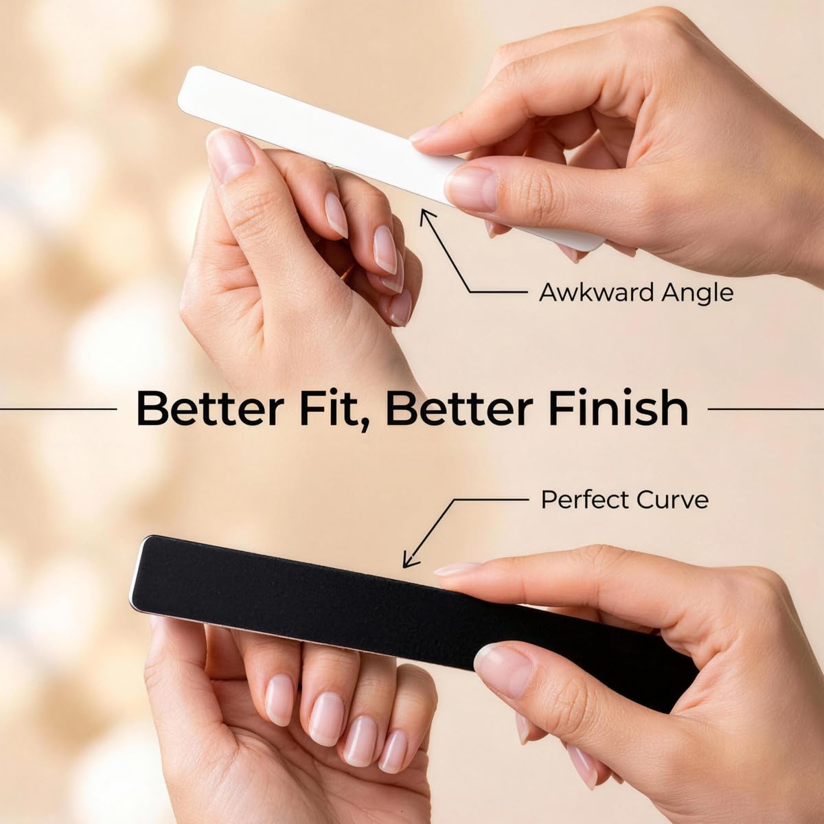 10Pcs Professional Washable Thick Nail Files Emery Board 60/60 Grit Black Nail Art Care Sanding Buffer Buffing Manicure Pedicure Tool Beauty & Personal Care ASTRQLE