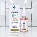 Selfcare Canada 5 in 1 Facial Serum with Hyaluronic Acid, Niacinamide, Vitamin C, Vitamin E, Collagen, 1 fl oz Beauty & Personal Care SELFCARE Canada