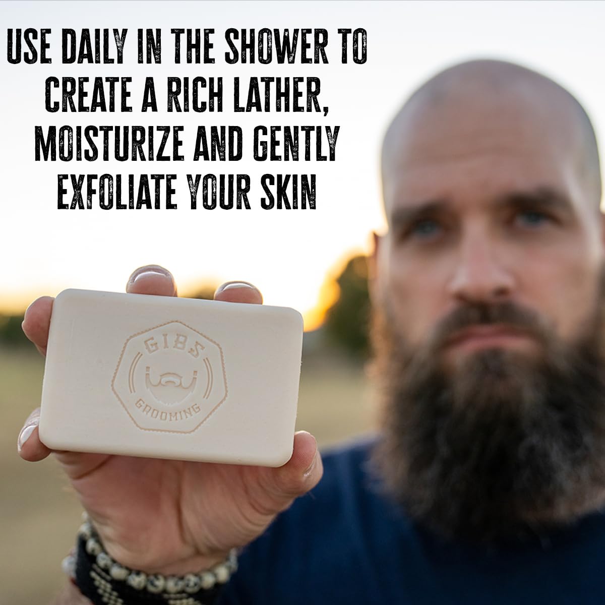 GIBS Bio Fuel, Moisturizing, Long-Lasting, Sandalwood, 7oz Bar Soap Beauty & Personal Care GIBS