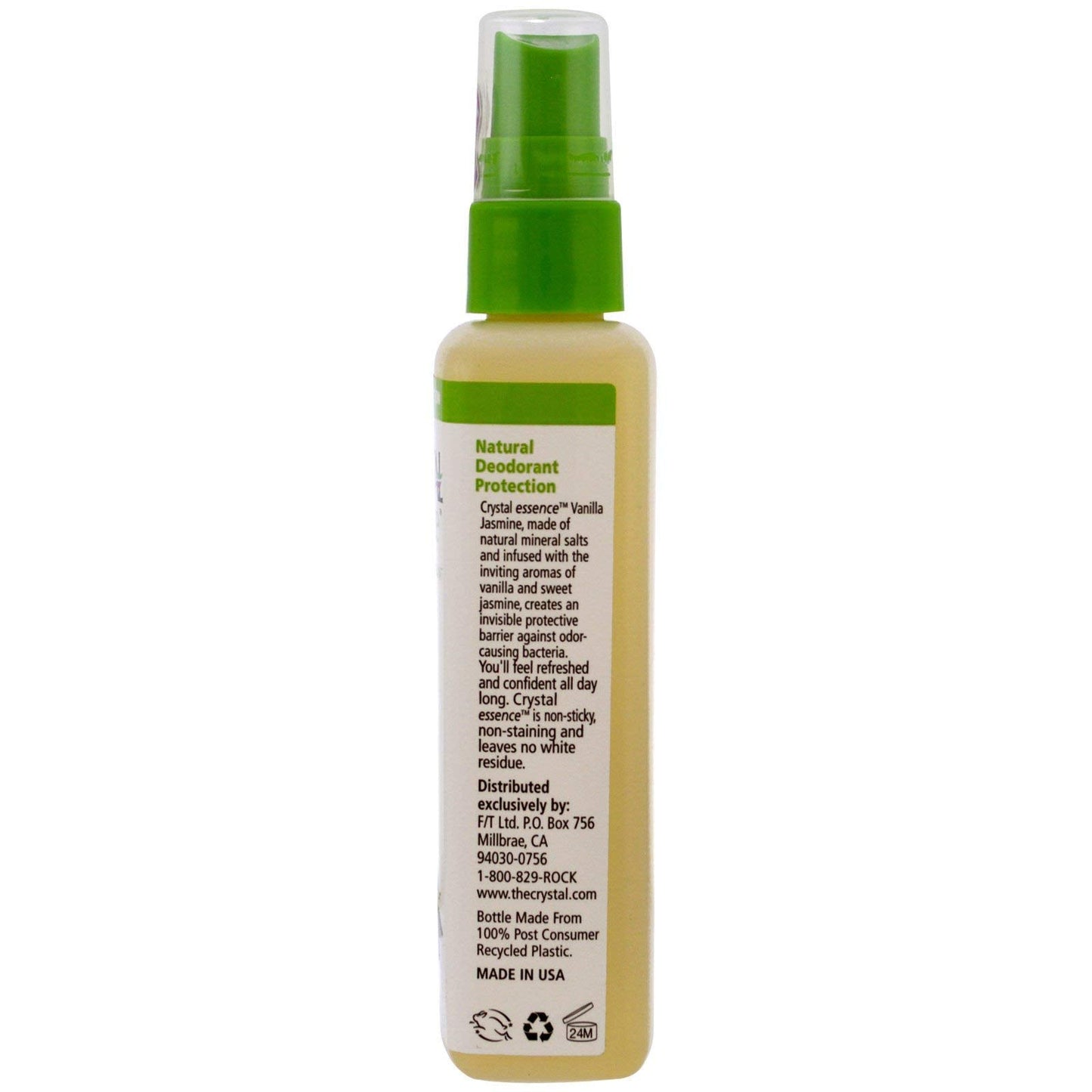 Crystal Deodorant Spray 4 Ounce Vanilla & Jasmine Beauty and Personal Care Crystal Essence
