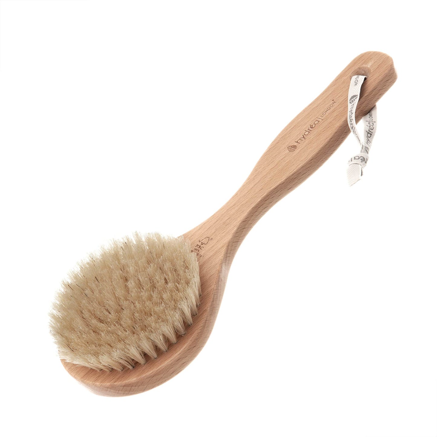 Hydrea London Dry Body Brush -Short Handle Premium Exfoliating Dry Skin Brush with Natural Bristle, FSC® Certified Beechwood. Beauty & Personal Care Hydrea London