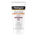 Neutrogena Clear Body Breakout-Free Liquid Sunscreen Lotion for Acne-Prone Skin, Oil-Free Sunscreen, Broad Spectrum SPF 30, Oxybenzone-Free Beauty & Personal Care Neutrogena