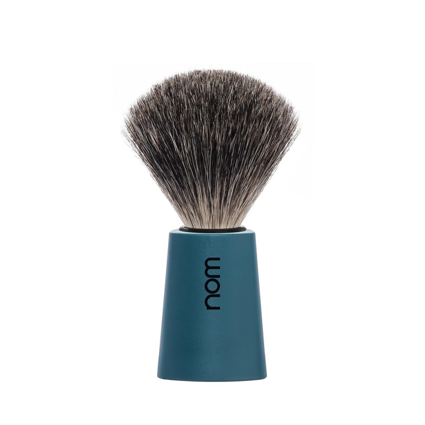 NOM Carl Shaving Brush - Pure Badger Shave Brush for Shaving soaps and creams - Exfoliating Shaving Brush - Petrol handle Beauty and Personal Care MÜHLE