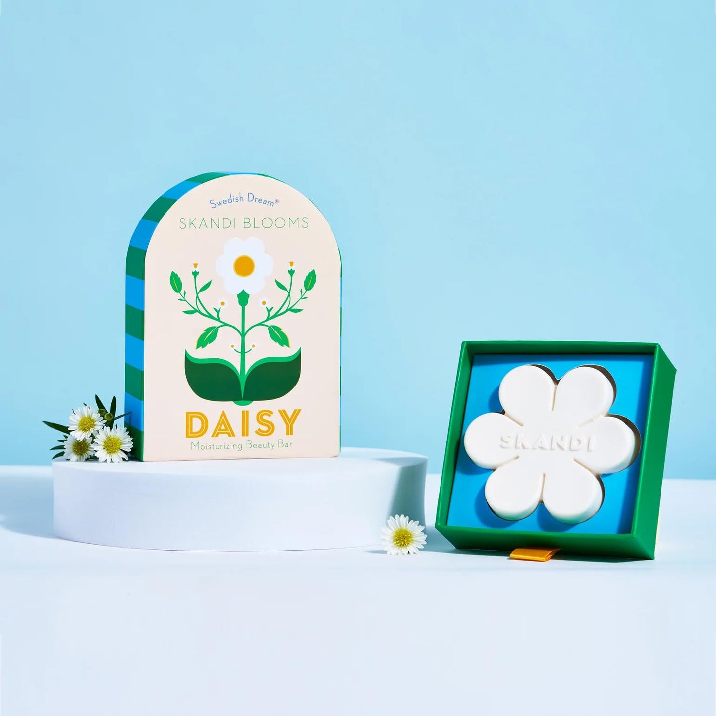 Kalastyle Swedish Dream SKANDI BLOOMS DAISY Bar Soap | Moisturizing Beauty Bar | Made with Sunflower Lechithin | Vegan and Cruelty-Free | 4.28 ounces Beauty & Personal Care Kalastyle