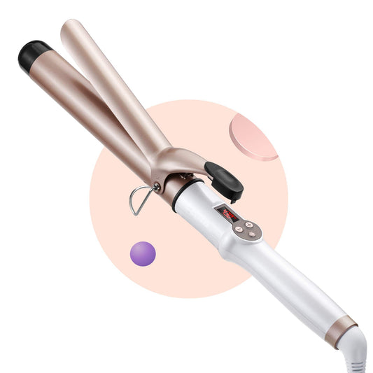 1.25 Inch Curling Iron Hair Curler with Ceramic Coating Barrel, Professional Curling Wand Instant Heat up to 450°F, LCD Display with 9 Heat Setting Beauty & Personal Care UNQUE