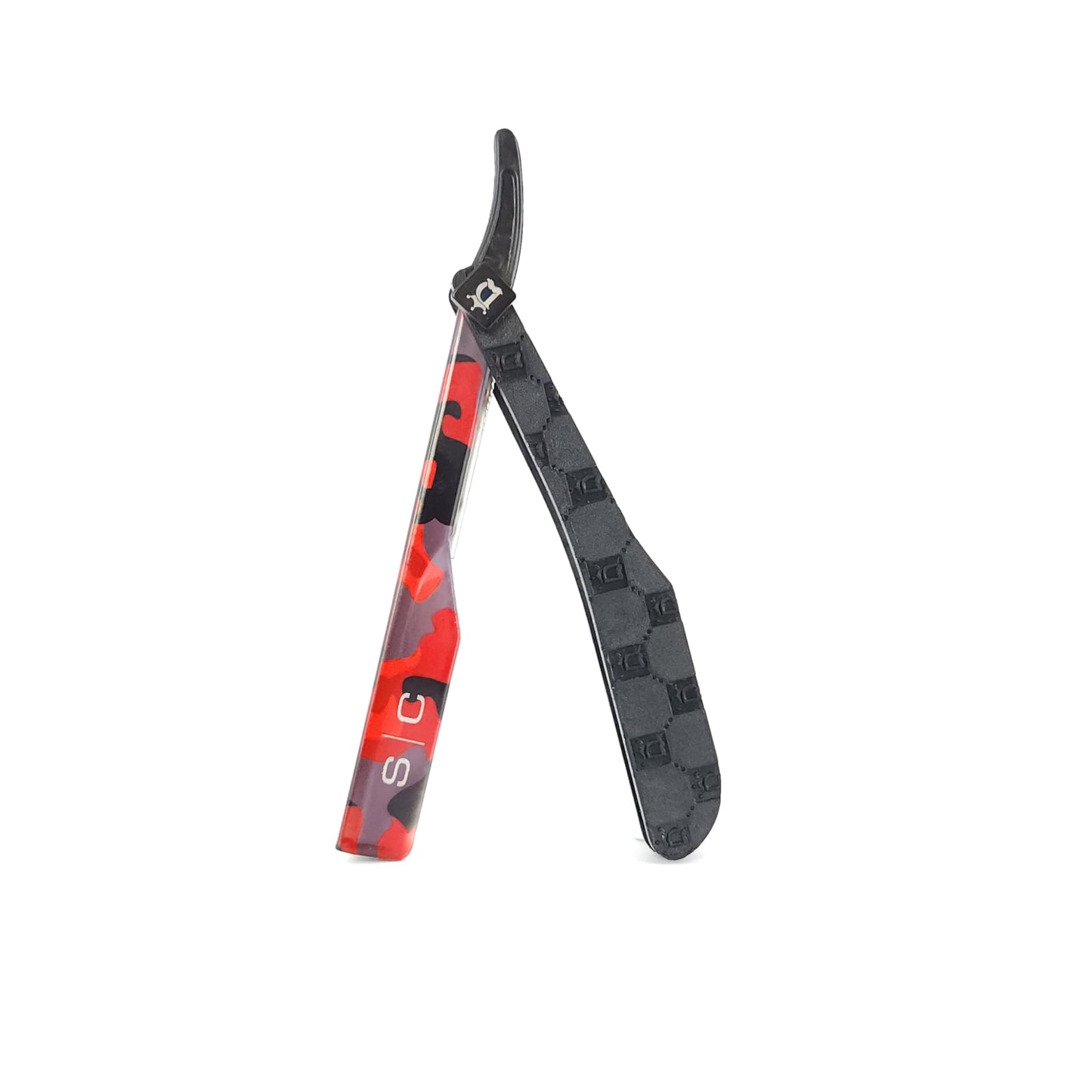 StyleCraft x Deluxe Line Professional Barber Straight Razor Camo Red (Blade not included) Beauty and Personal Care Stylecraft