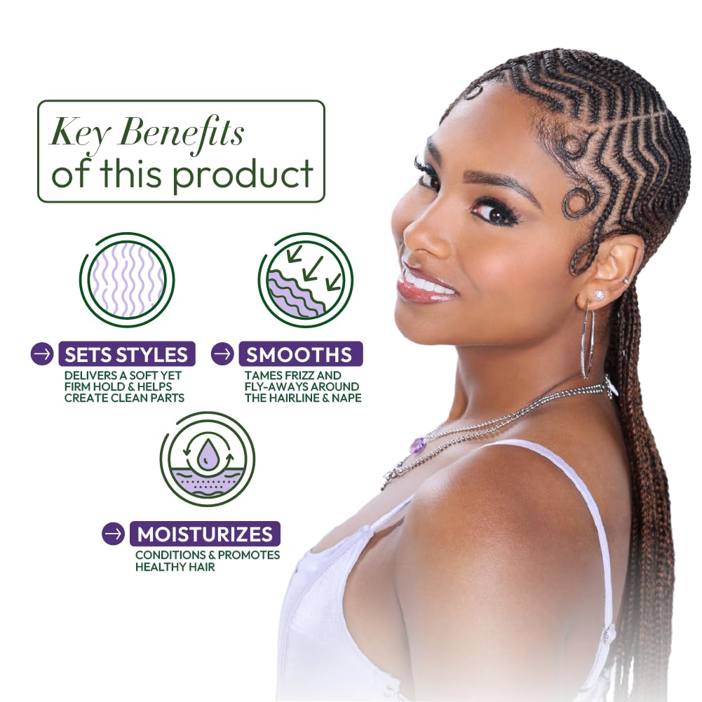 ORS Olive Oil Braidzone Edge & Braiding Gel with Lavender, Acai & Biotin for Hair & Scalp 8 oz (Pack of 3) Beauty & Personal Care ORS