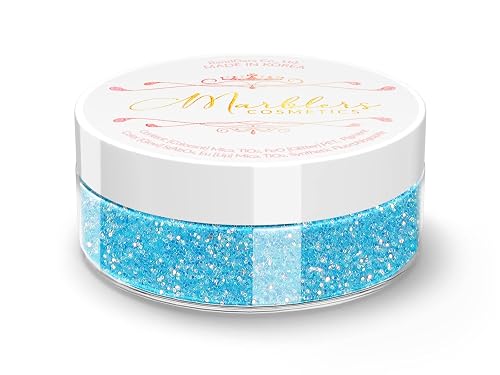 MARBLERS Holographic Face & Body Glitter [Rainbow Sky] 0.18oz (5g) | Fine | Non-Toxic | Vegan | Cruelty-Free | Festival, Rave & Party Makeup | Eye Beauty & Personal Care MARBLERS