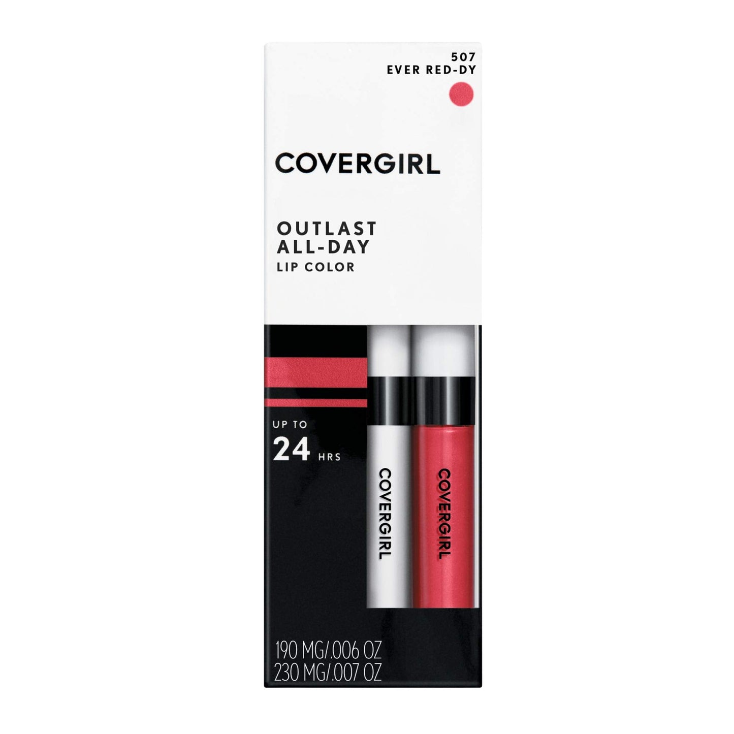COVERGIRL Outlast All-Day Moisturizing Lip Color, Ever Red-Dy 507 (packaging may vary) Beauty & Personal Care COVERGIRL