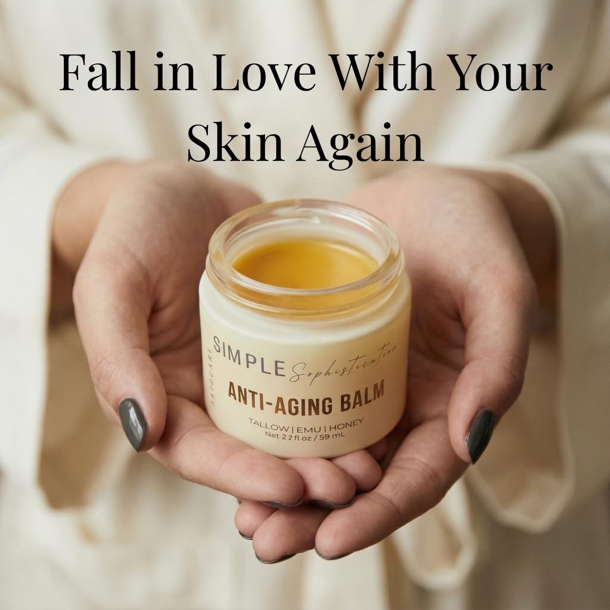 Simple Sophistication Tallow Emu Honey Balm | Nourishing Face & Body Moisturizer with Manuka Honey & Emu Oil, Non-Greasy Natural Skincare (Anti-Aging Beauty & Personal Care Simple Sophistication