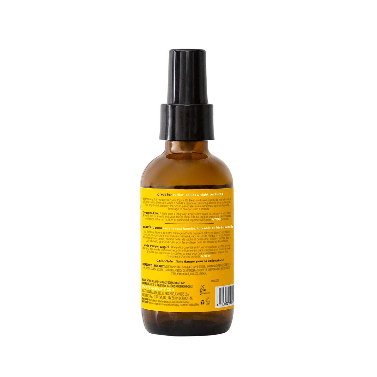 PATTERN Beauty by Tracee Ellis Ross Jojoba Hair Serum, 3.9 Fl Oz, Safflower, Jojoba, Rosehip, Olive & Lavender Oils, Lightweight Moisture Boost Beauty & Personal Care PATTERN