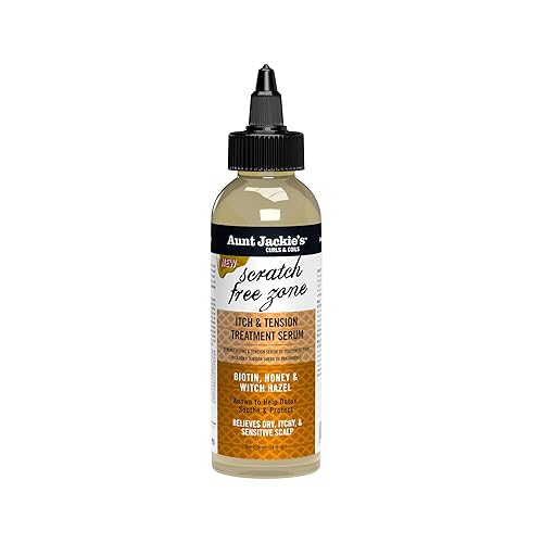 Aunt Jackie's Braid + Twist Collection Scratch Free Zone Itch & Tension Treatment Serum - Relieve Dry, Itchy Scalp with Witch Hazel, Biotin, and Honey Beauty & Personal Care Aunt Jackie's