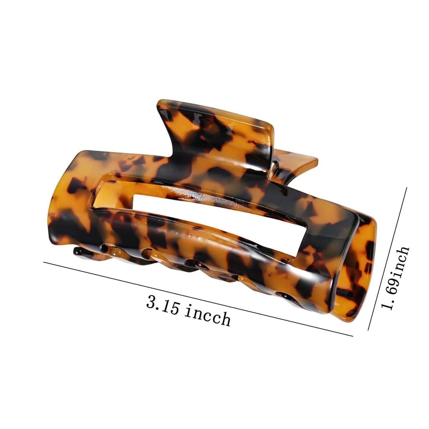 4Pcs Hair Claw Clips, Acetate Hair Banana Barrettes, French Butterfly Jaw Clips, Mermaid Color Crab Hairpin, Leopard Print Stylish Hair Accessories Beauty and Personal Care SL Sursarbelor