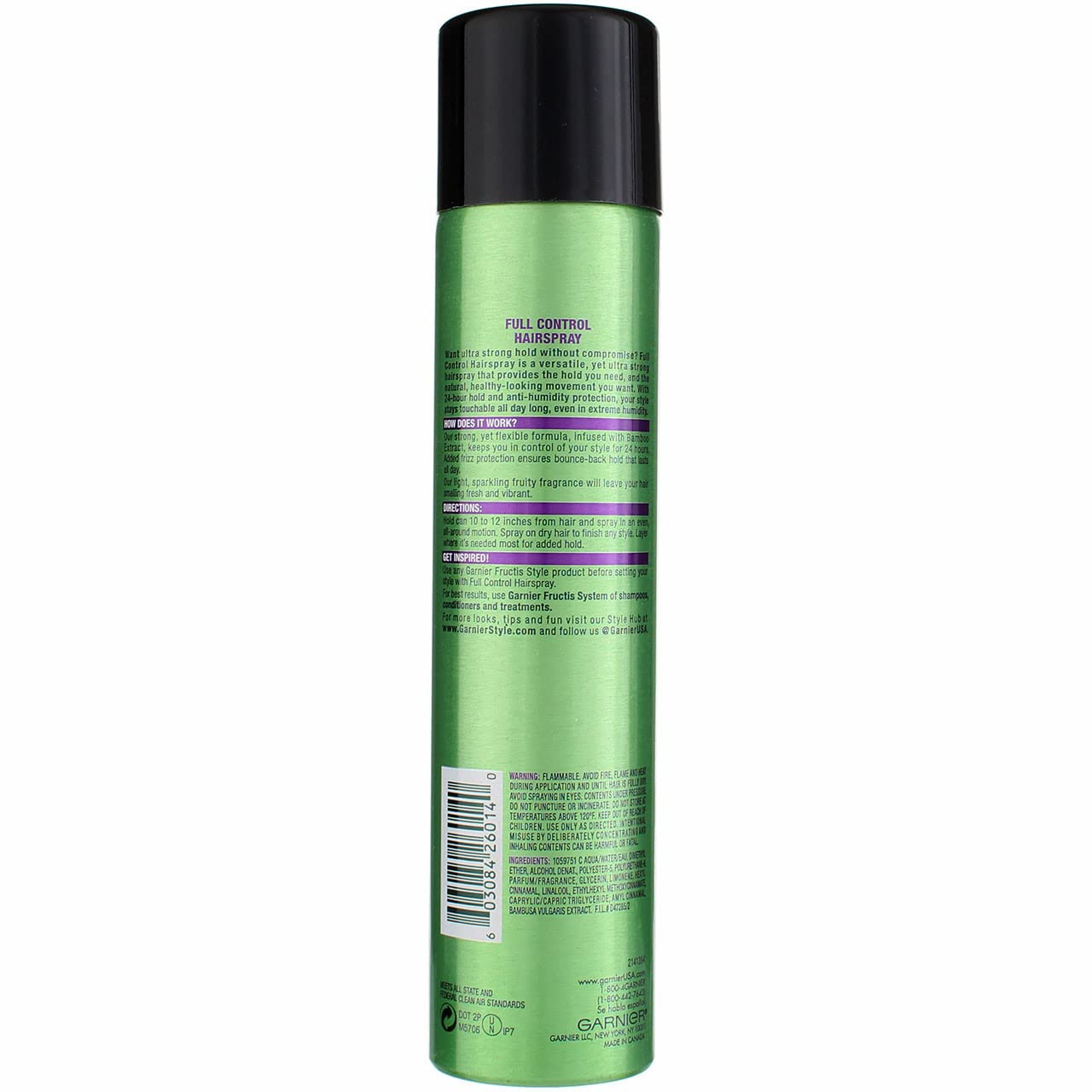 Garnier Fructis Style Full Control Anti-Humidity Hairspray, Ultra Strong Hold 8.25 oz (Pack of 2) Beauty & Personal Care Garnier