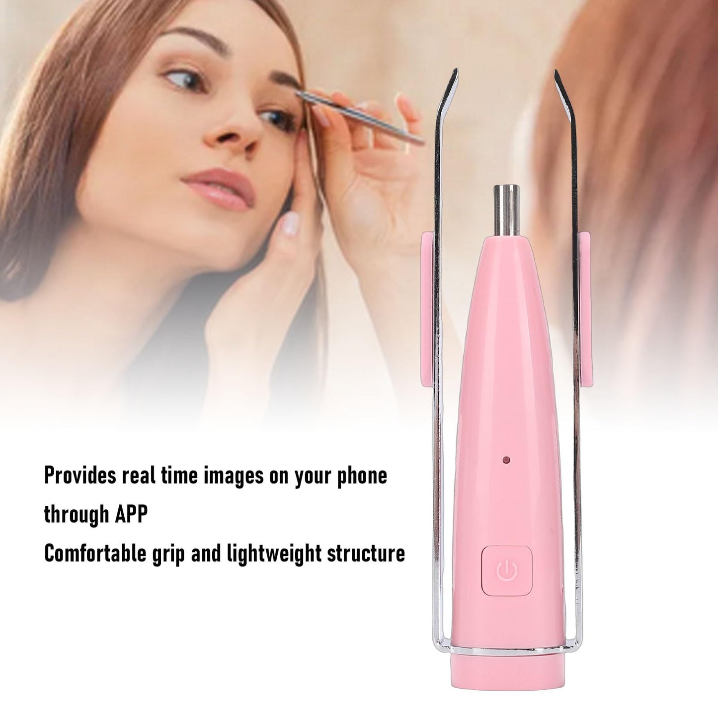 LICAEVEY Tweezer with 1080p Camera & 10X Zoom, Hair Removal Camera Tweezers with LED Light & App for Blackhead Removal, Ingrown Hair, Eyebrow, and Ear Beauty and Personal Care LICAEVEY