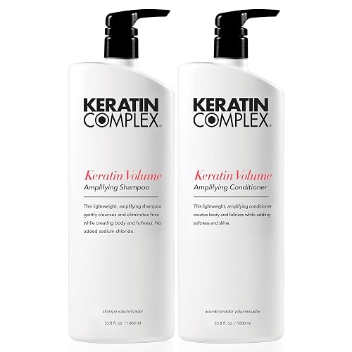 Keratin Complex - Keratin Volume Amplifying Shampoo & Conditioner Duo - 33.8 fl oz Each Beauty & Personal Care Keratin Complex